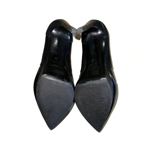 Saint Laurent Janis Flash Black Leather 105mm Pump Size 39 - Picture 9 of 11
